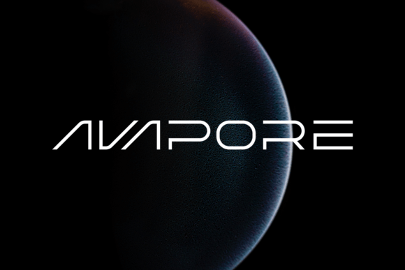 Avapore: A Futuristic Display Font for Modern Web Design