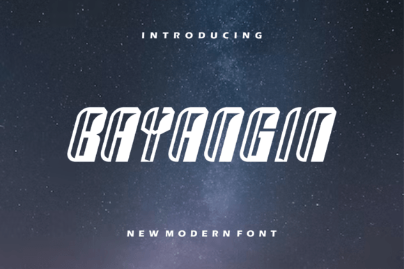 Bayangin: A Modern Display Font for Web Design