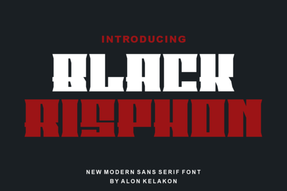 Black Risphon: A Bold Display Font for Branding