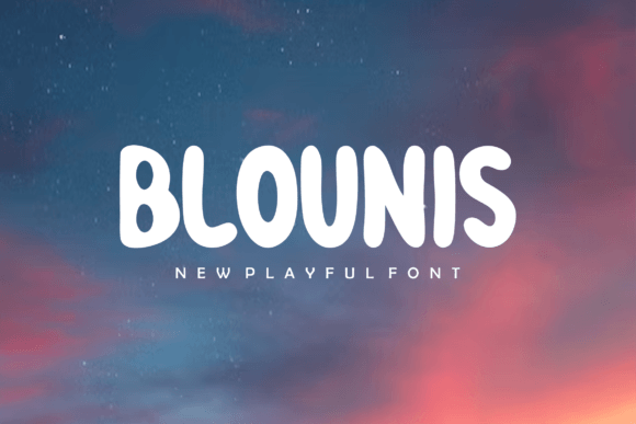 Blounis: A Modern Display Font for Editorial Design