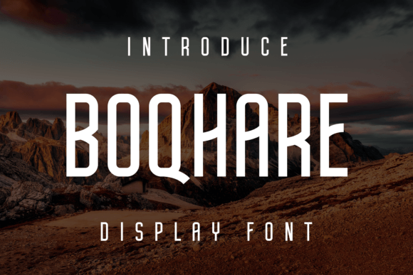 Boqhare: A Unique Display Font for Editorial Design