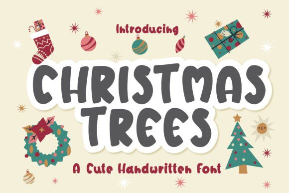 Christmas Trees: A Handwritten Display Font for Web Design
