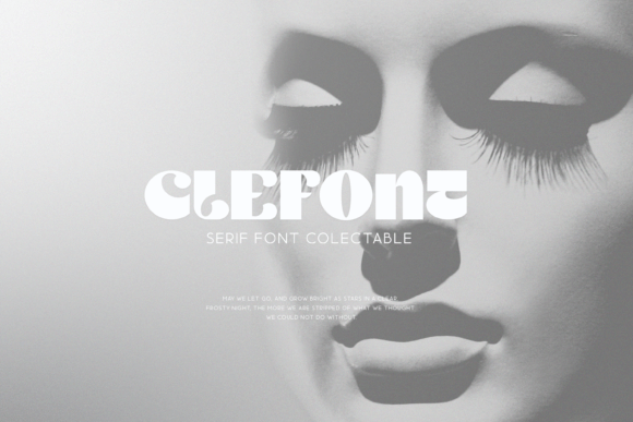 Clefont: A Stylish Display Font for Editorial Design