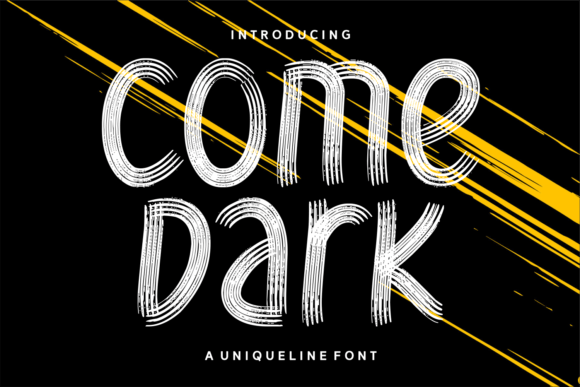Come Dark: A Charming Display Font for Editorial Design