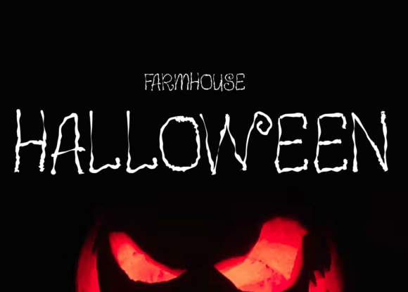 Farmhouse Halloween: A Spooky Display Font for Campaigns