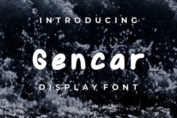 Gencar: A Quirky Display Font for Modern Web Design
