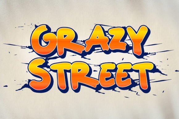 Grazy Street: A Bold Display Font for Web Design