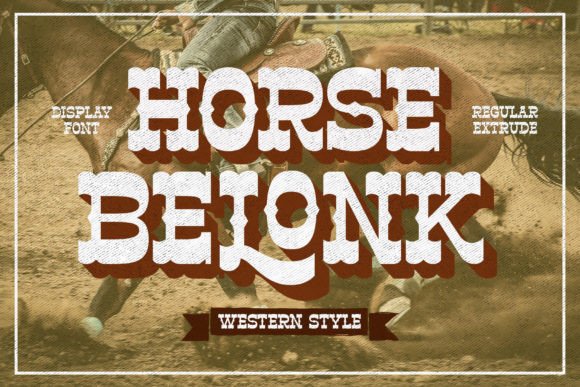 Horse Belonk: A Vintage Display Font for Editors