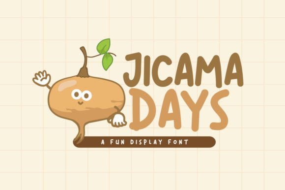 Jicama Days: A Playful Display Font for Your Brand