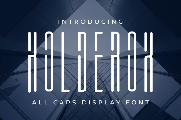 Kalderox: A Unique Display Font for Business Branding