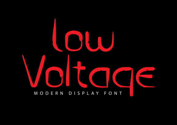Low Voltage: A Modern Display Font for Makers