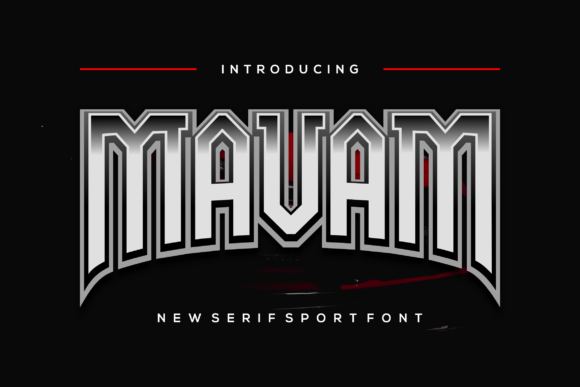 Mavam: A Bold Display Font for Strong Brand Identity