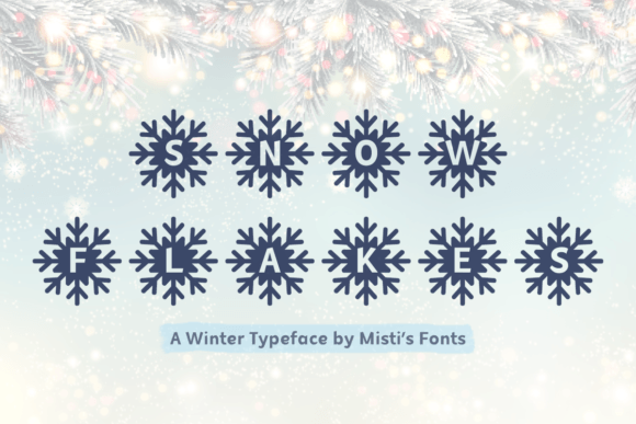 Mf Snowflakes: A Festive Display Typeface for Editors