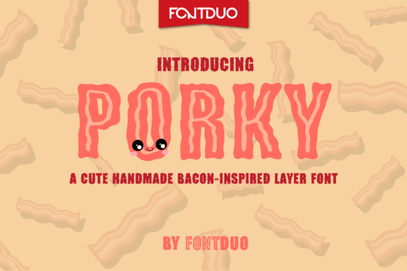 Porky: A Bacon-Inspired Display Font for Branding
