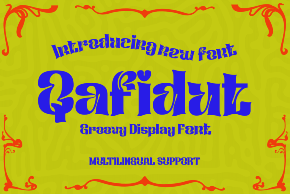 Qafidut: A Bold Retro Display Font for Branding