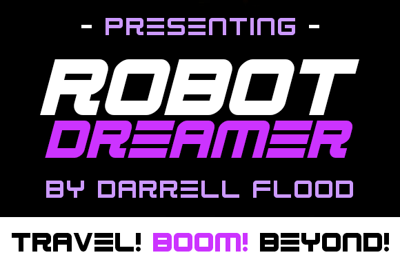 Robot Dreamer: A Neon Display Font for Crafters