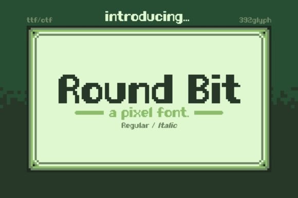Round Bit: A Retro Pixel Display Font for Editorial Design