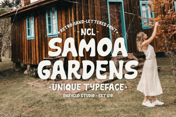 Samoa Gardens: A Retro Display Font for Marketers