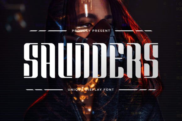 Saunders: A Bold Display Font for Editorial Design