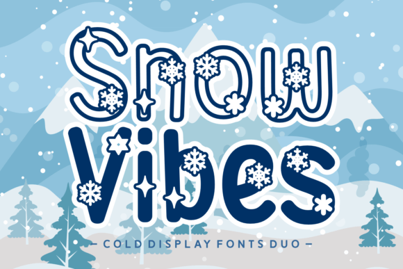 Snow Vibes: A Festive Display Font for Editorial Design