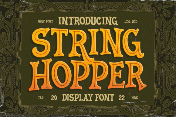 String Hopper: A Vintage Serif Display Font for Campaigns