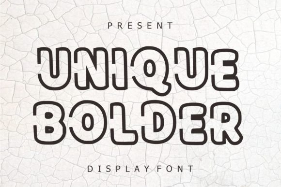 Unique Bolder: A Friendly Display Font for Crafters