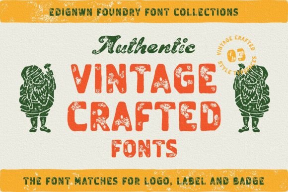 Vintage Crafted: A Retro Display Font for Editorial Design