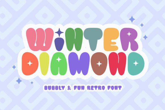Winter Diamond: A Bold Retro Display Font for Web Design