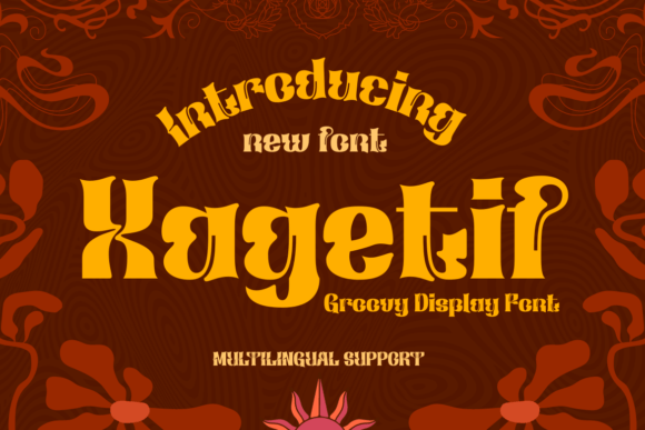 Xagetif: A Groovy Display Font for Editorial Design