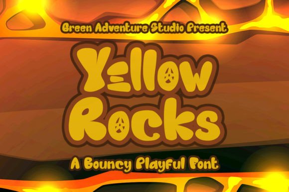 Yellow Rocks: A Bold Display Font for Modern Branding